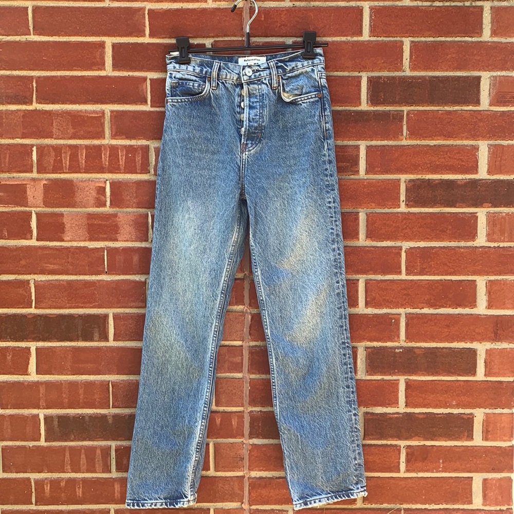Reformation Cynthia jeans in colorado wash